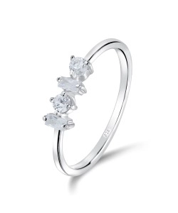 Beautiful CZ Stone Silver Ring NSR-4029